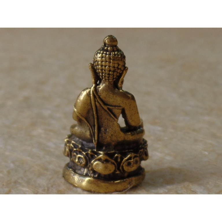 Miniature Bouddha médecin sur son trône