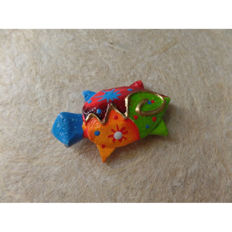 Magnet tortue multicolore
