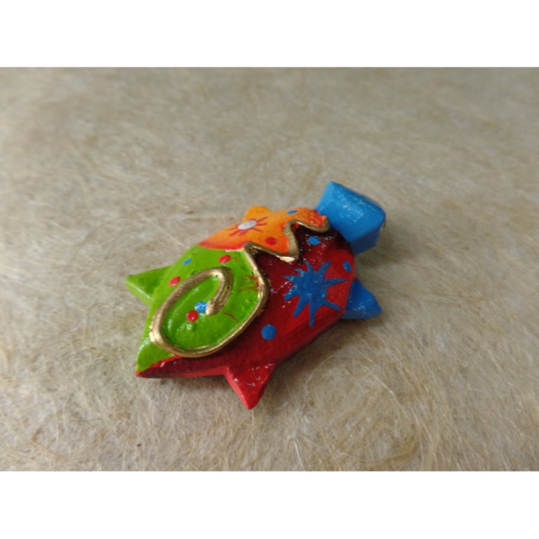 Magnet tortue multicolore