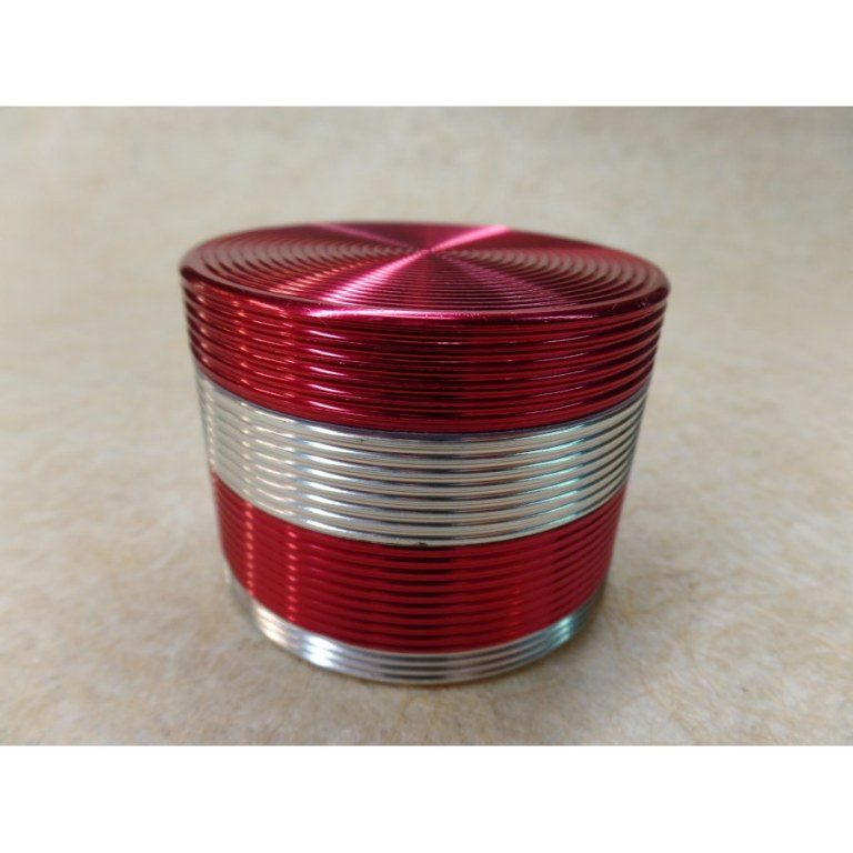 Grinder gris bandeau rouge