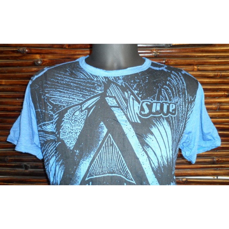 Tee shirt triangle oeil bleu de France