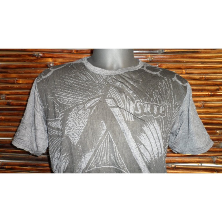 Tee shirt triangle oeil anthracite