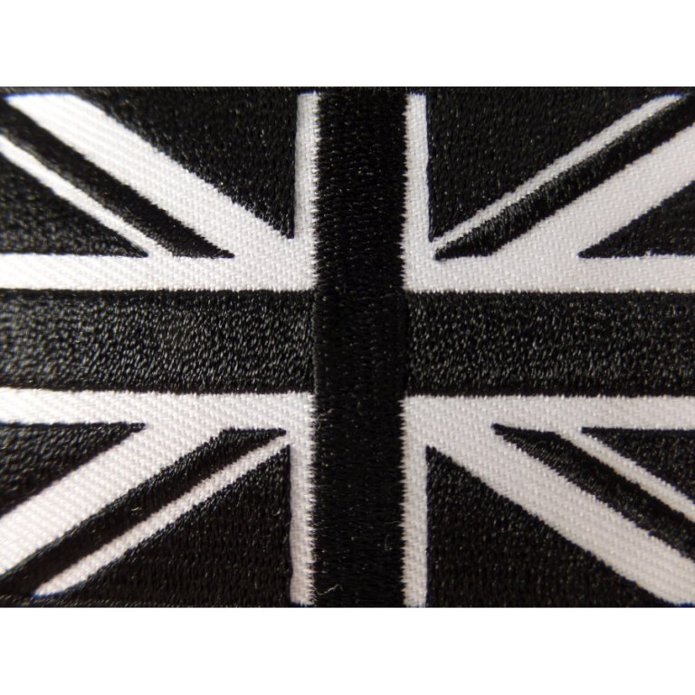 Ecusson noir drapeau Royaume Uni
