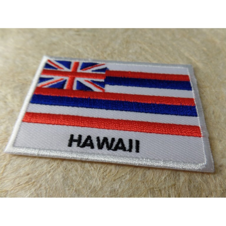 Ecusson drapeau d'Hawaï