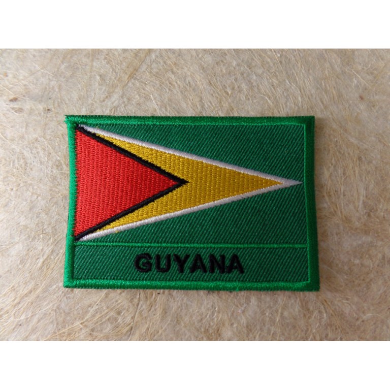 Ecusson drapeau Guyana