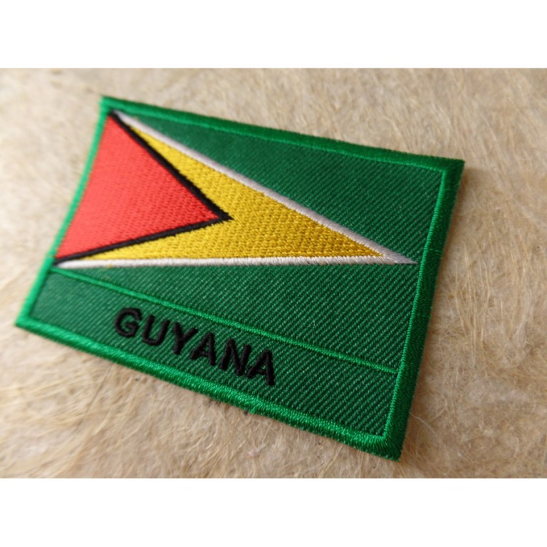 Ecusson drapeau Guyana