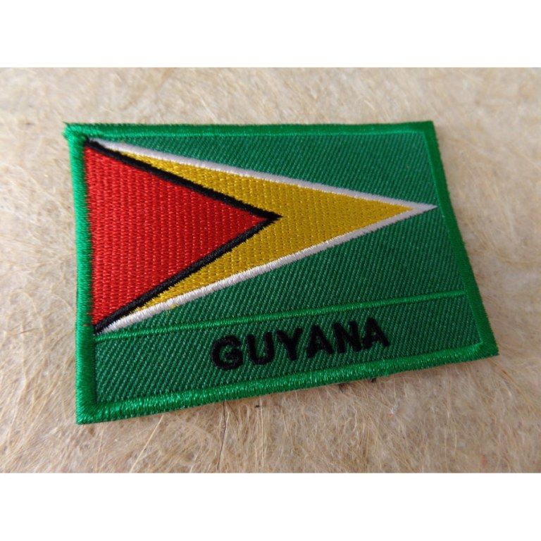 Ecusson drapeau Guyana