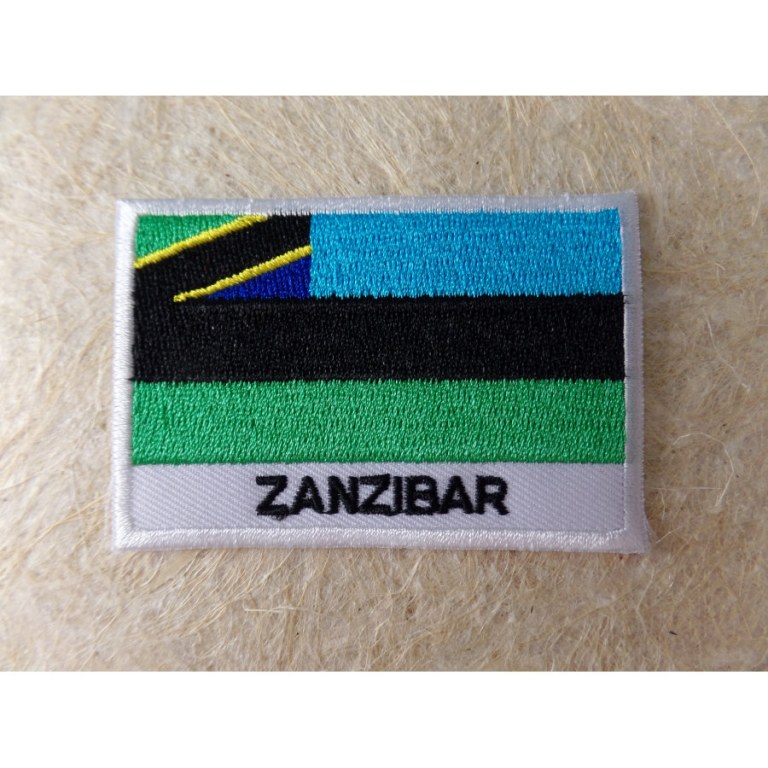 Ecusson drapeau Zanzibar