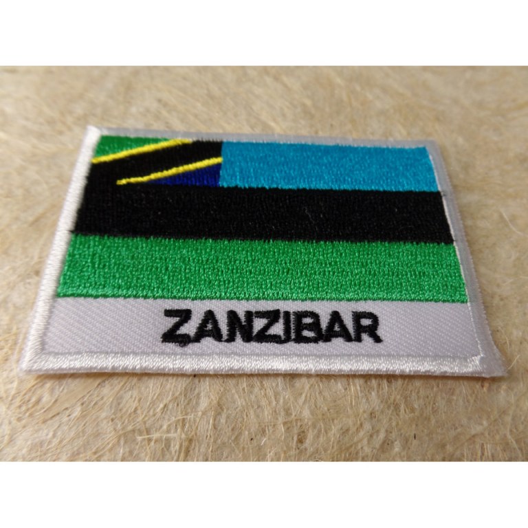 Ecusson drapeau Zanzibar