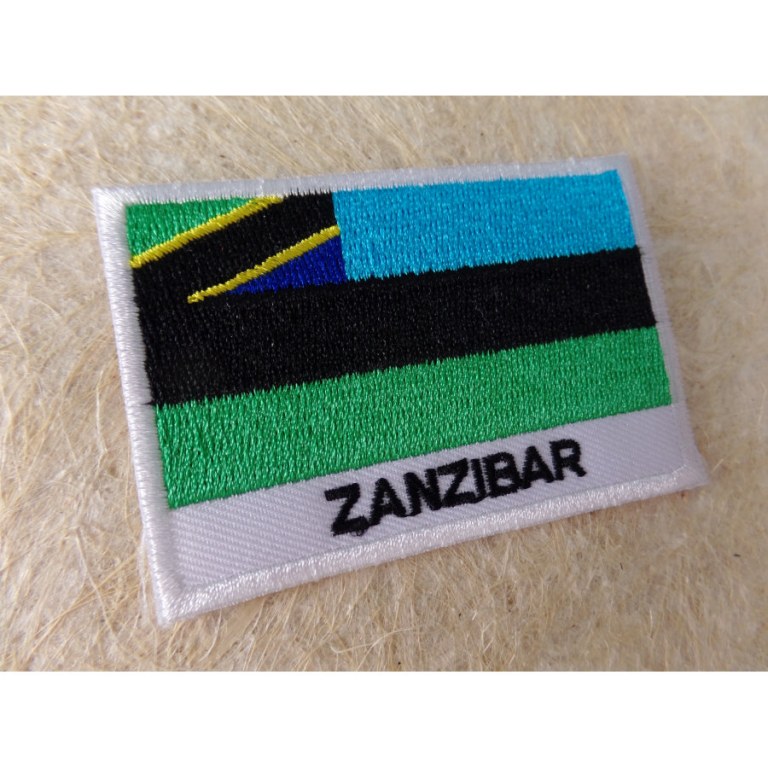 Ecusson drapeau Zanzibar