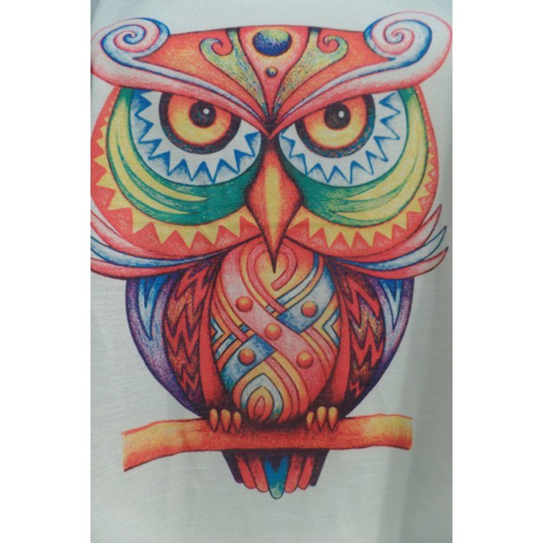 Débardeur femme hibou color