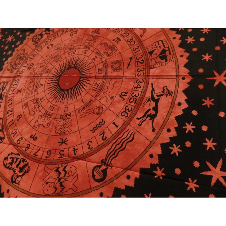 Tenture rouge astrologia