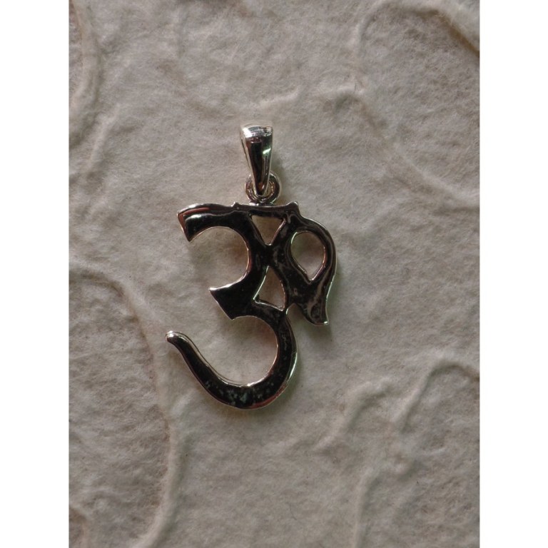 Pendentif épais argent Aum 