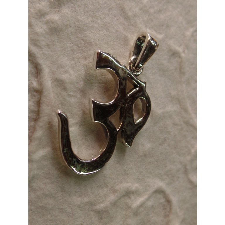 Pendentif épais argent Aum 