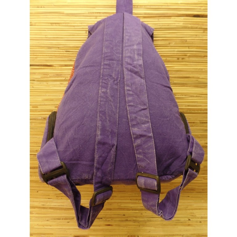 Sac à dos baba violet Aum rouge