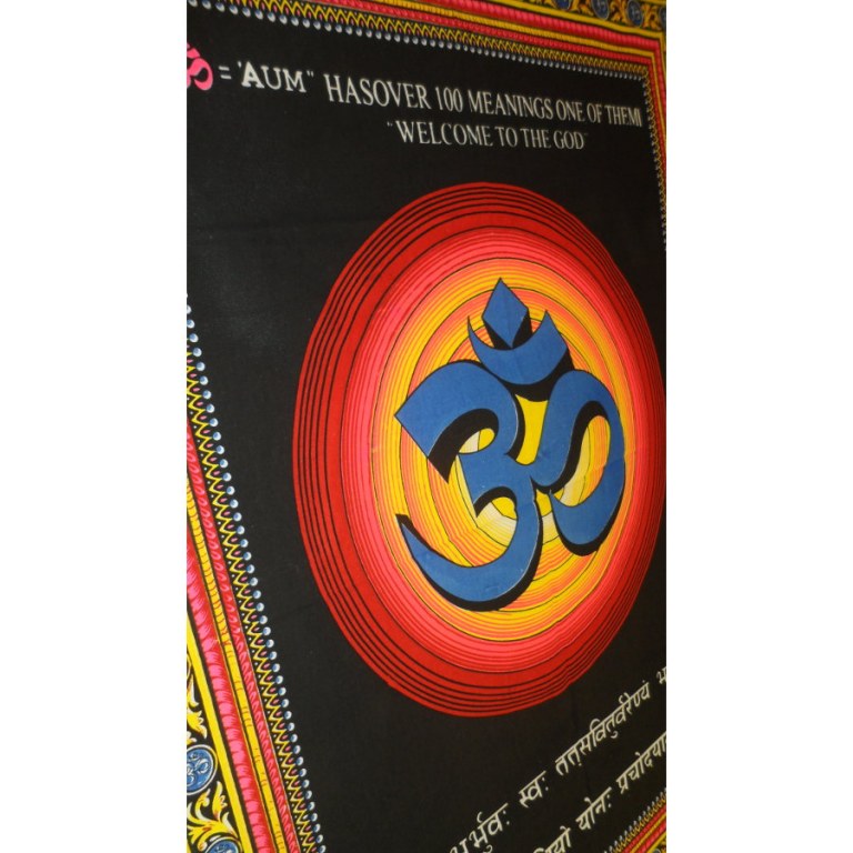 Tenture peinte Aum sacré