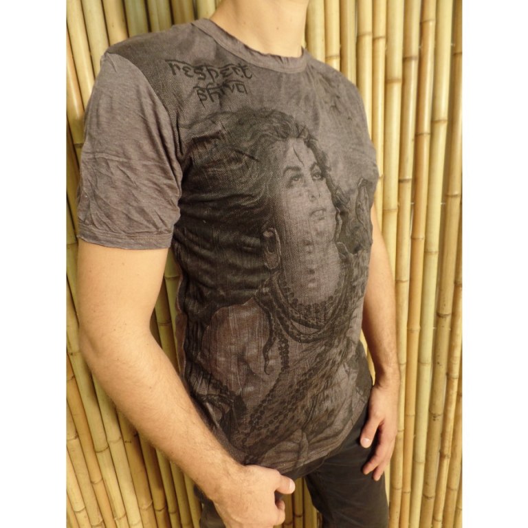 Tee shirt Shiva marron