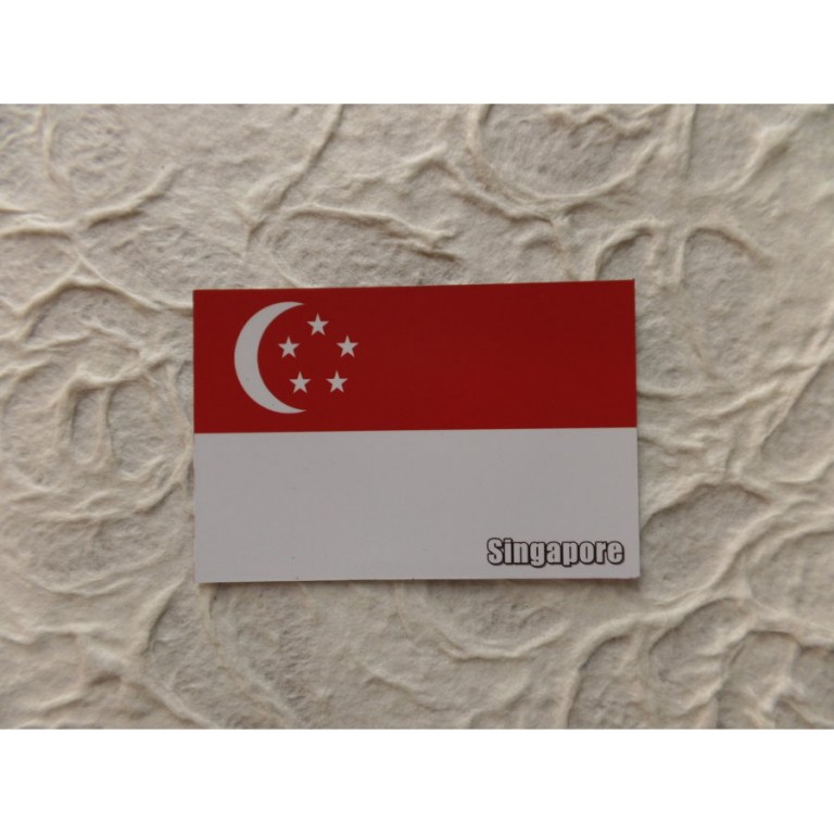 Aimant drapeau Singapour
