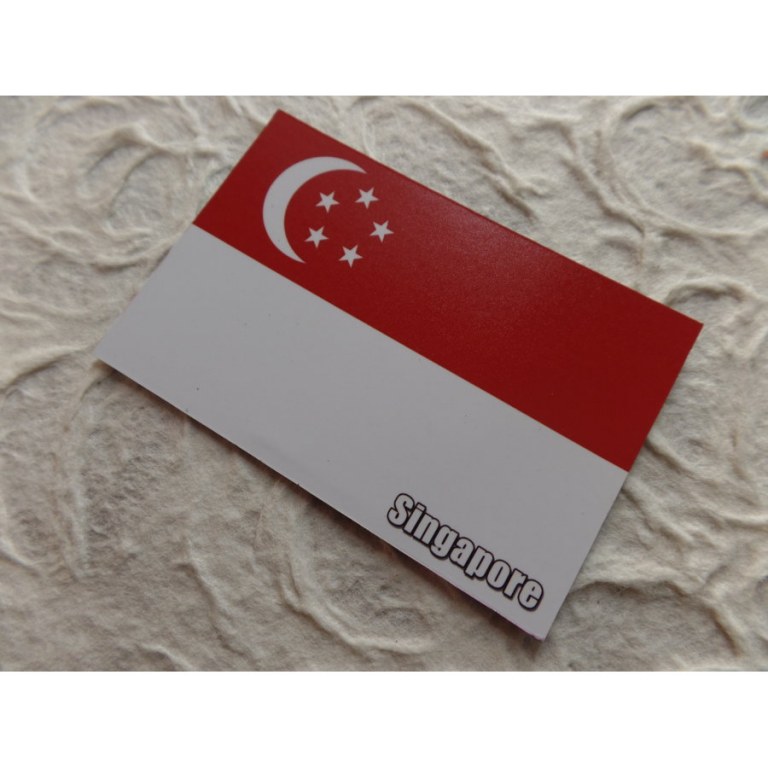 Aimant drapeau Singapour