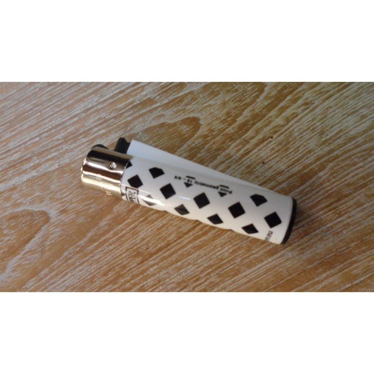 Briquet losanges noirs