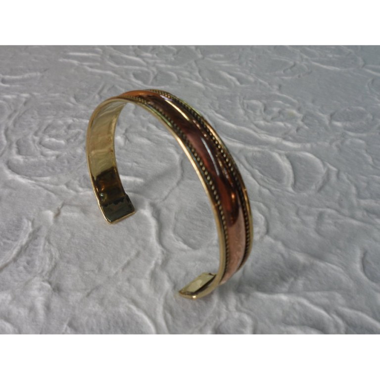 Bracelet magnétique bicolore