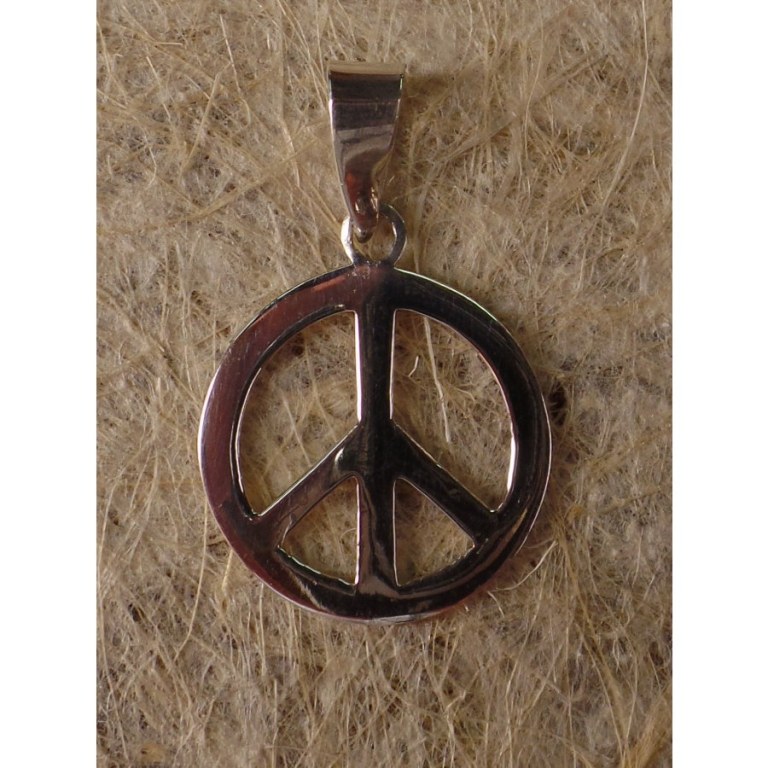 Pendentif argent Peace & Love