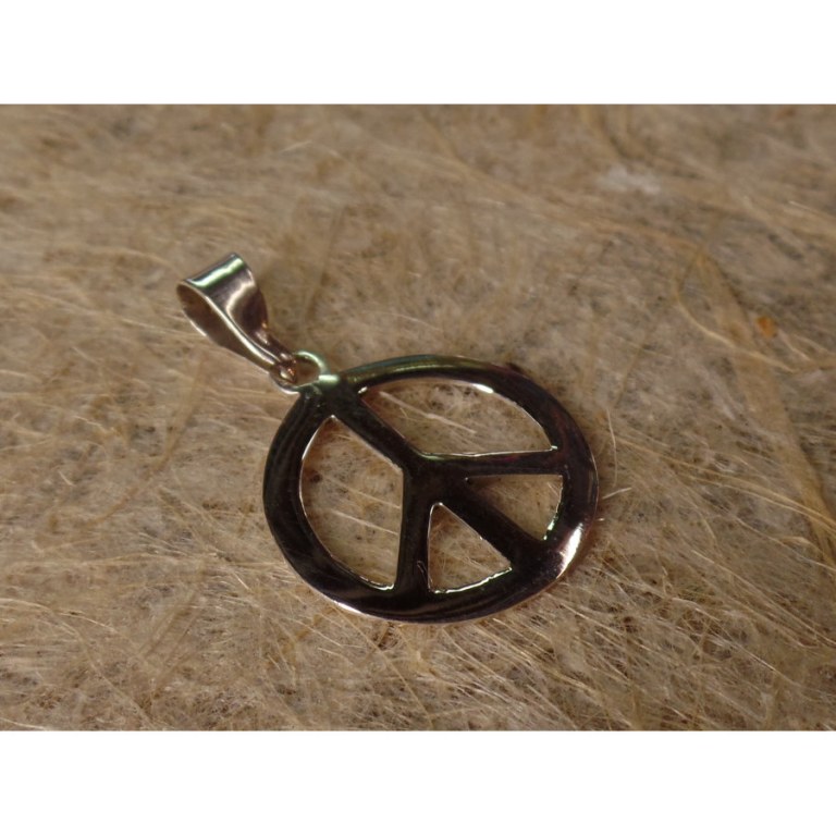 Pendentif argent Peace & Love