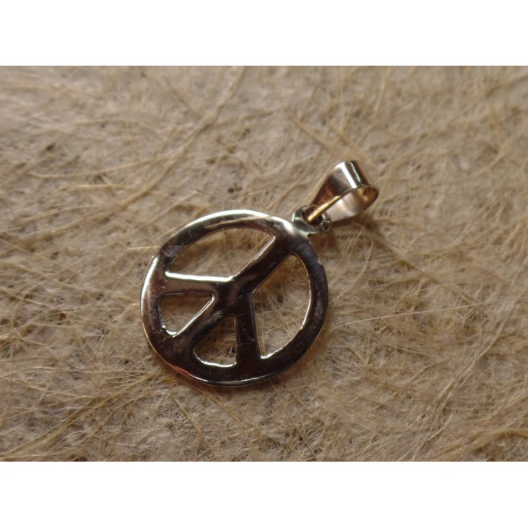 Pendentif argent Peace & Love