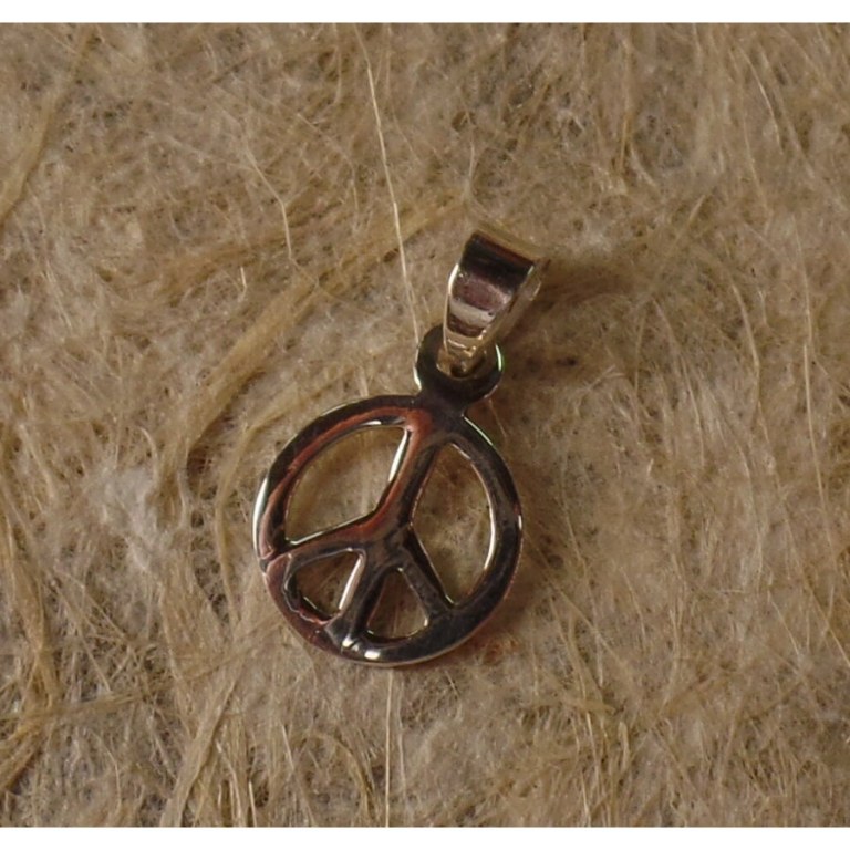 Petit pendentif argent Peace & Love