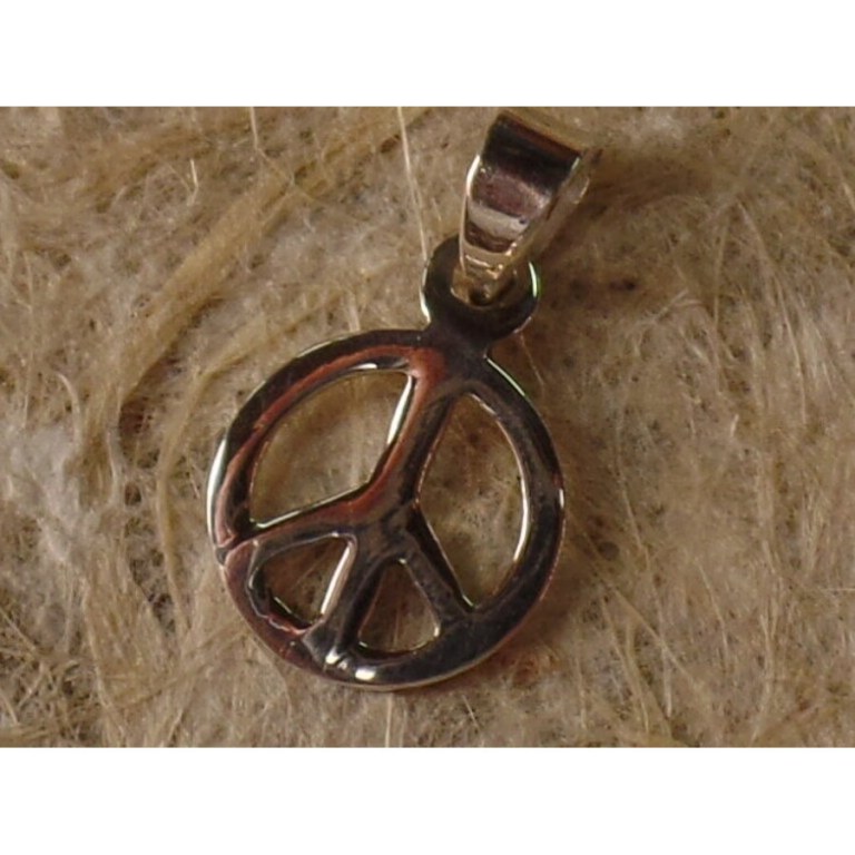 Petit pendentif argent Peace & Love