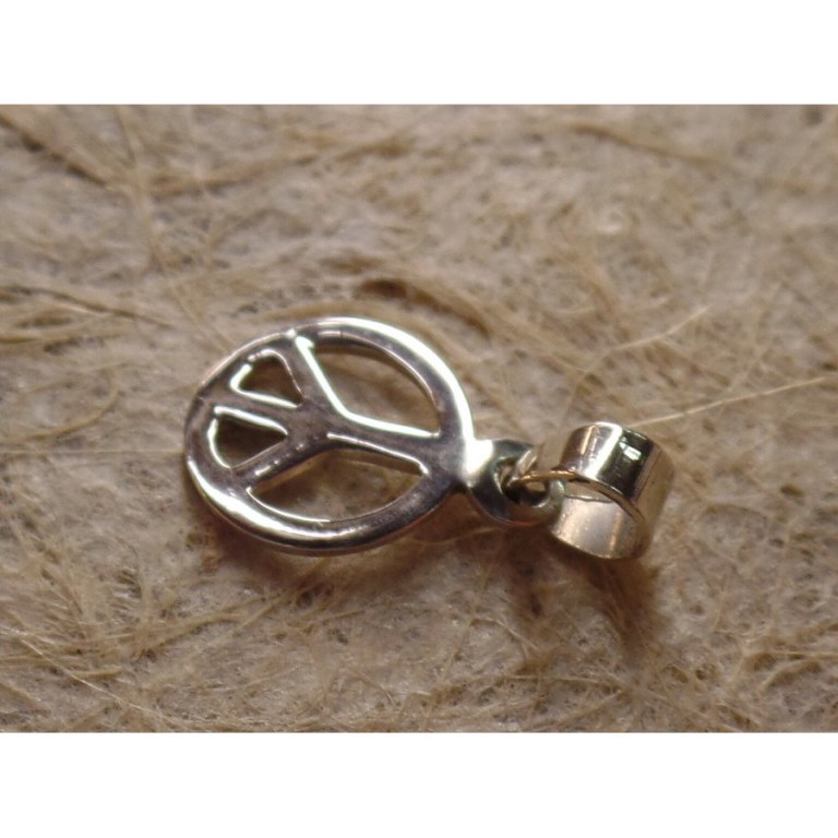 Petit pendentif argent Peace & Love