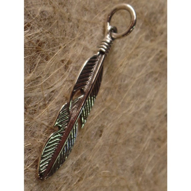 Pendentif jolie plume