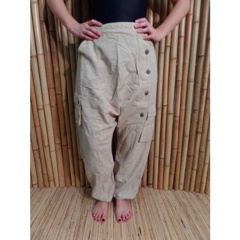 Pantalon baba tchik écru