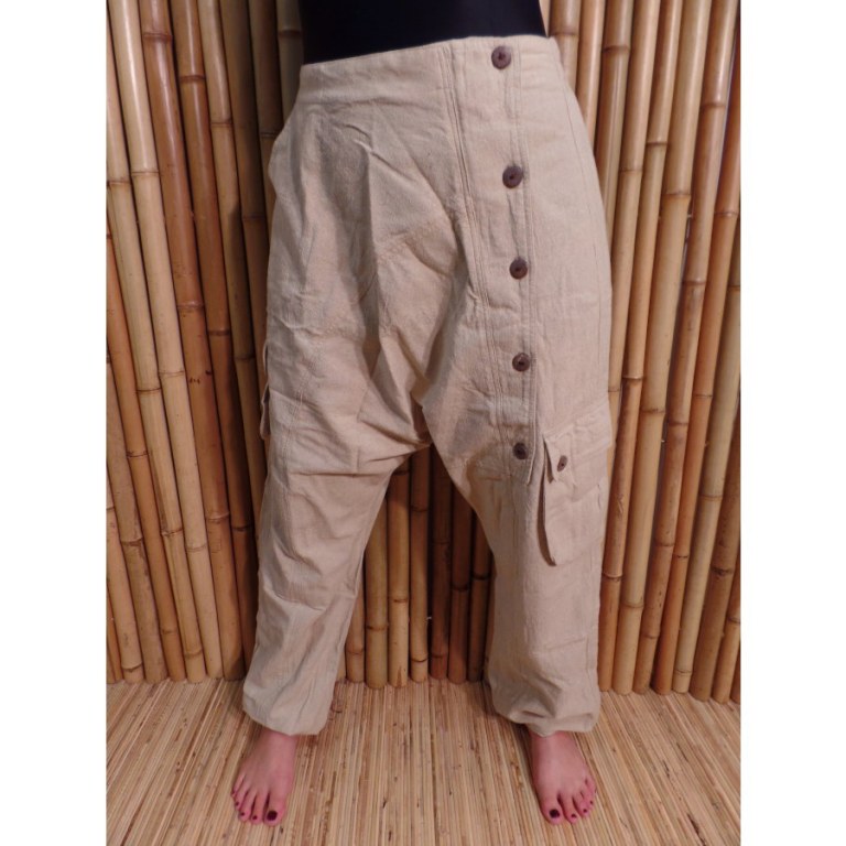 Pantalon baba tchik écru