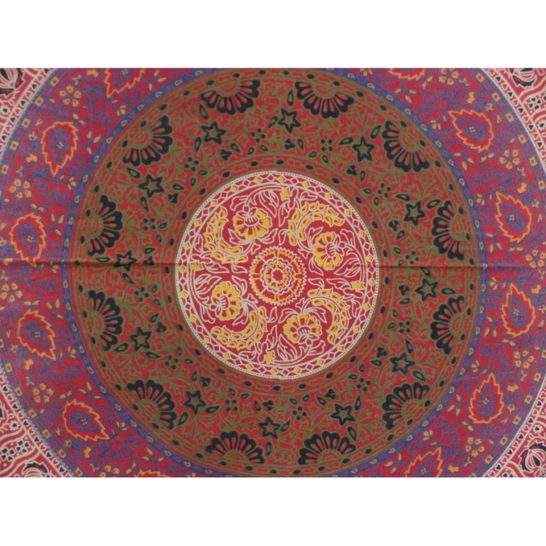 Tenture rouge gerbe de fleurs 6 couleurs