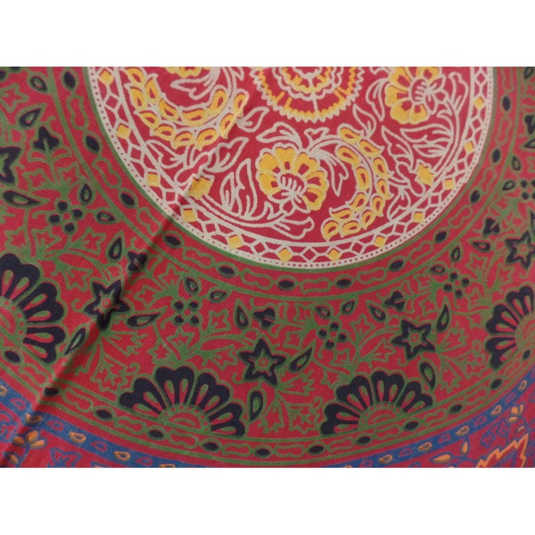 Tenture rouge gerbe de fleurs 6 couleurs