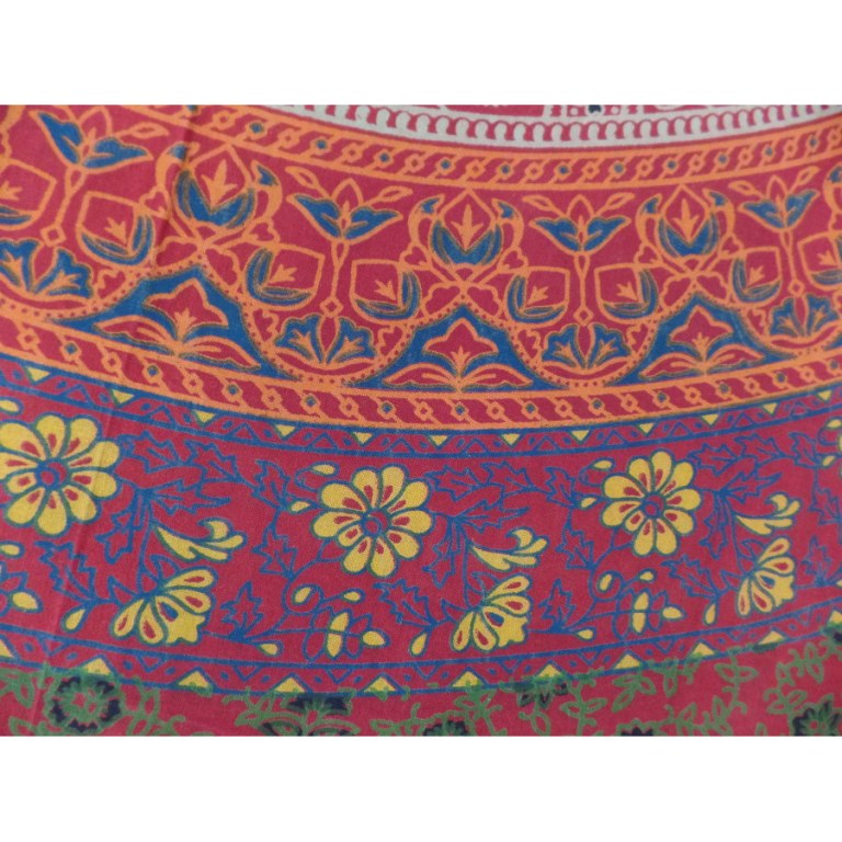Tenture rouge gerbe de fleurs 6 couleurs