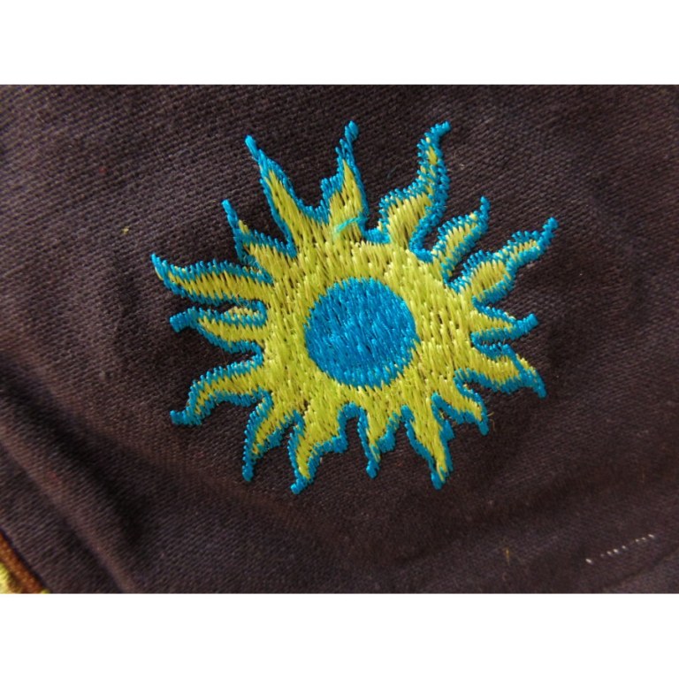 Besace Tansen noir et vert soleil 