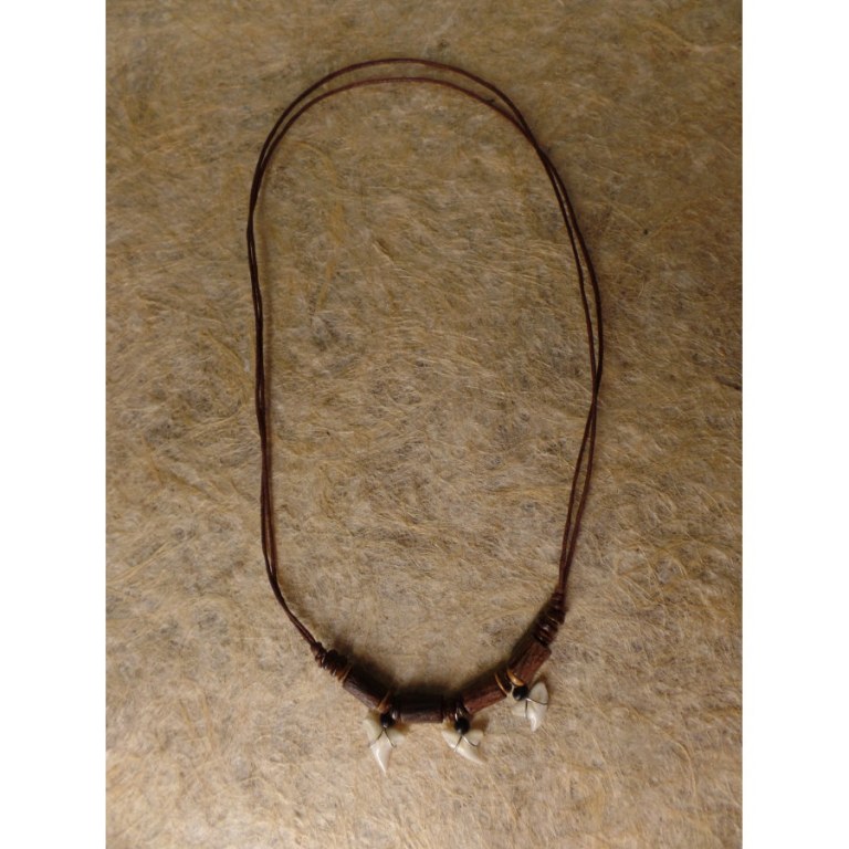 Collier Kalim marron foncé