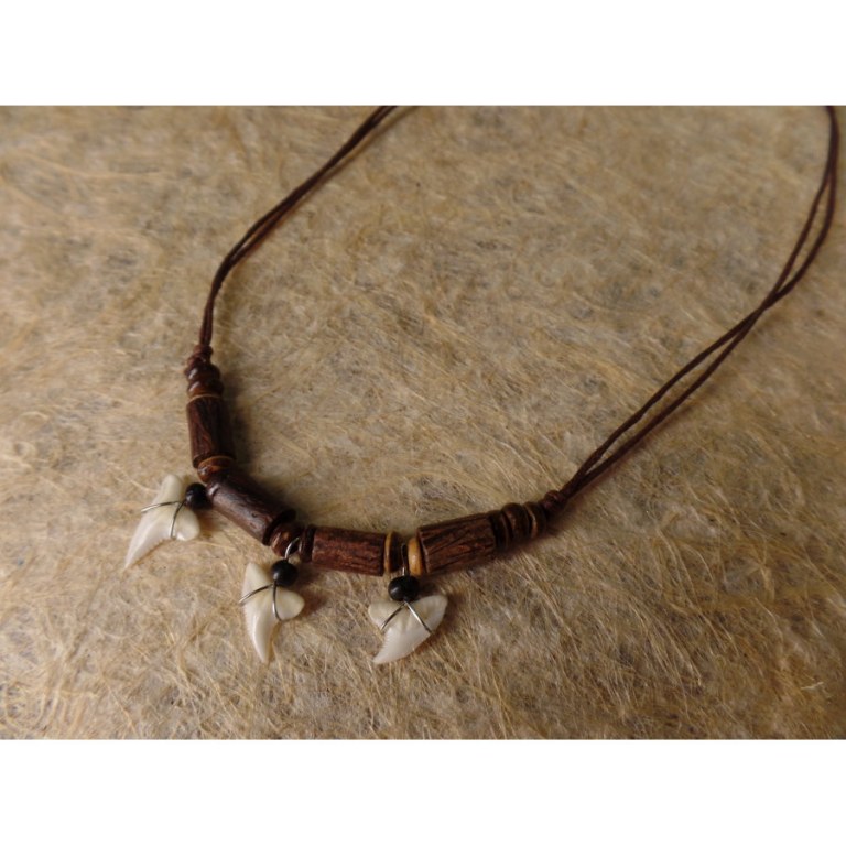 Collier Kalim marron foncé