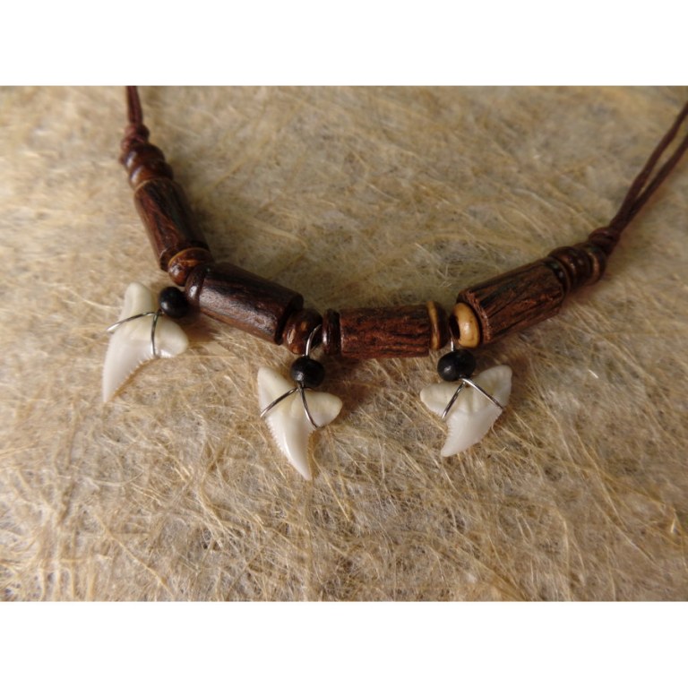 Collier Kalim marron foncé