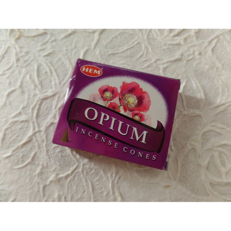 Cônes d'encens opium