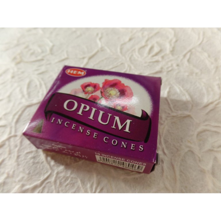 Cônes d'encens opium