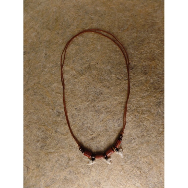 Collier Kalim marron