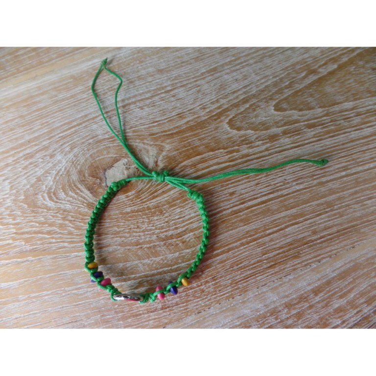 Bracelet peace & love vert