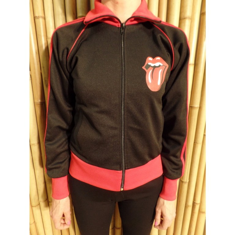 Veste noir/rouge Rolling Stones