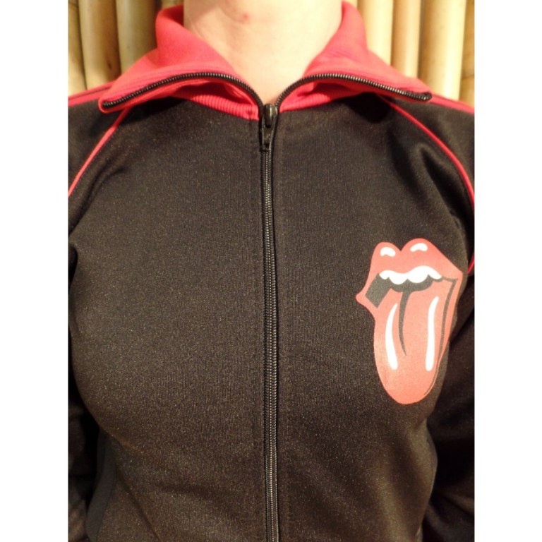 Veste noir/rouge Rolling Stones