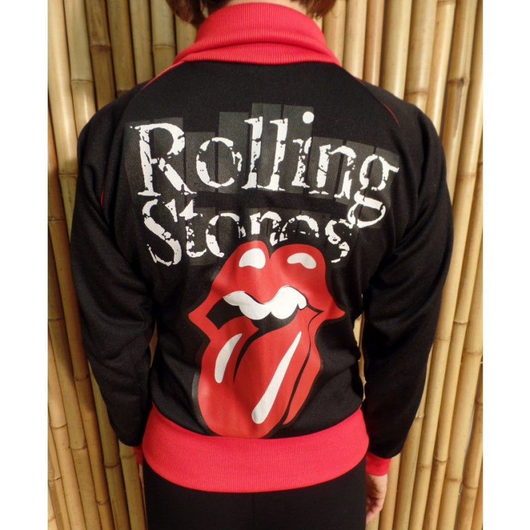 Veste noir/rouge Rolling Stones