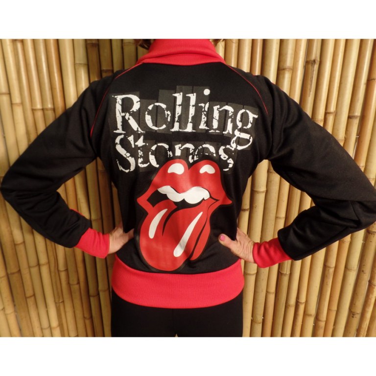 Veste noir/rouge Rolling Stones