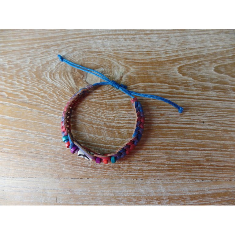 Bracelet perle baton peace & love color 3